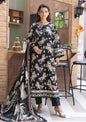 Full-length front studio look of M Basic by Elaheh Volume 4 unstitched collection code MB-ELHV4-02 black casual lawn suit.