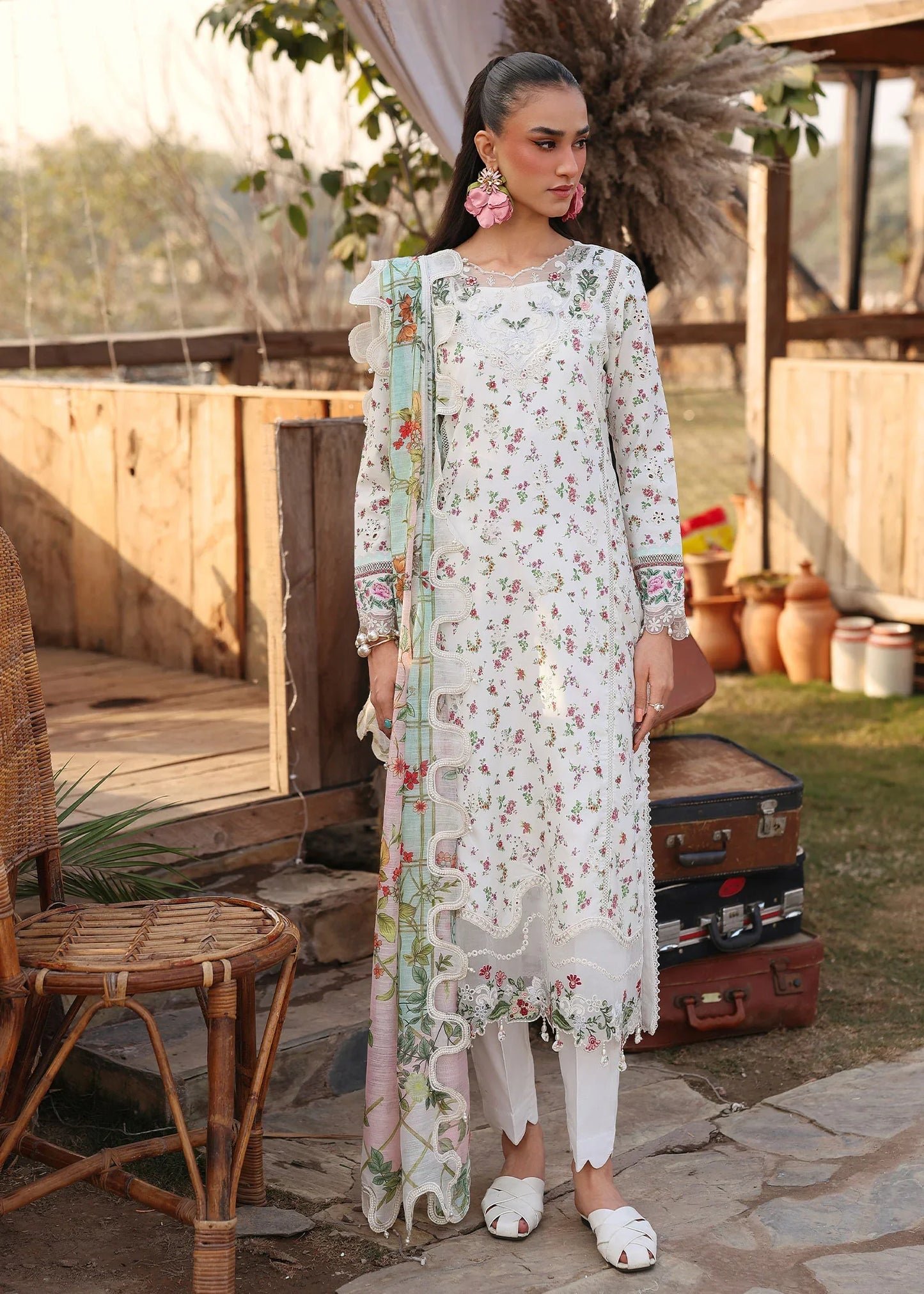 SARDINIA FESTIVE LUXURY LAWN UNSTITCHED'26| Primrose