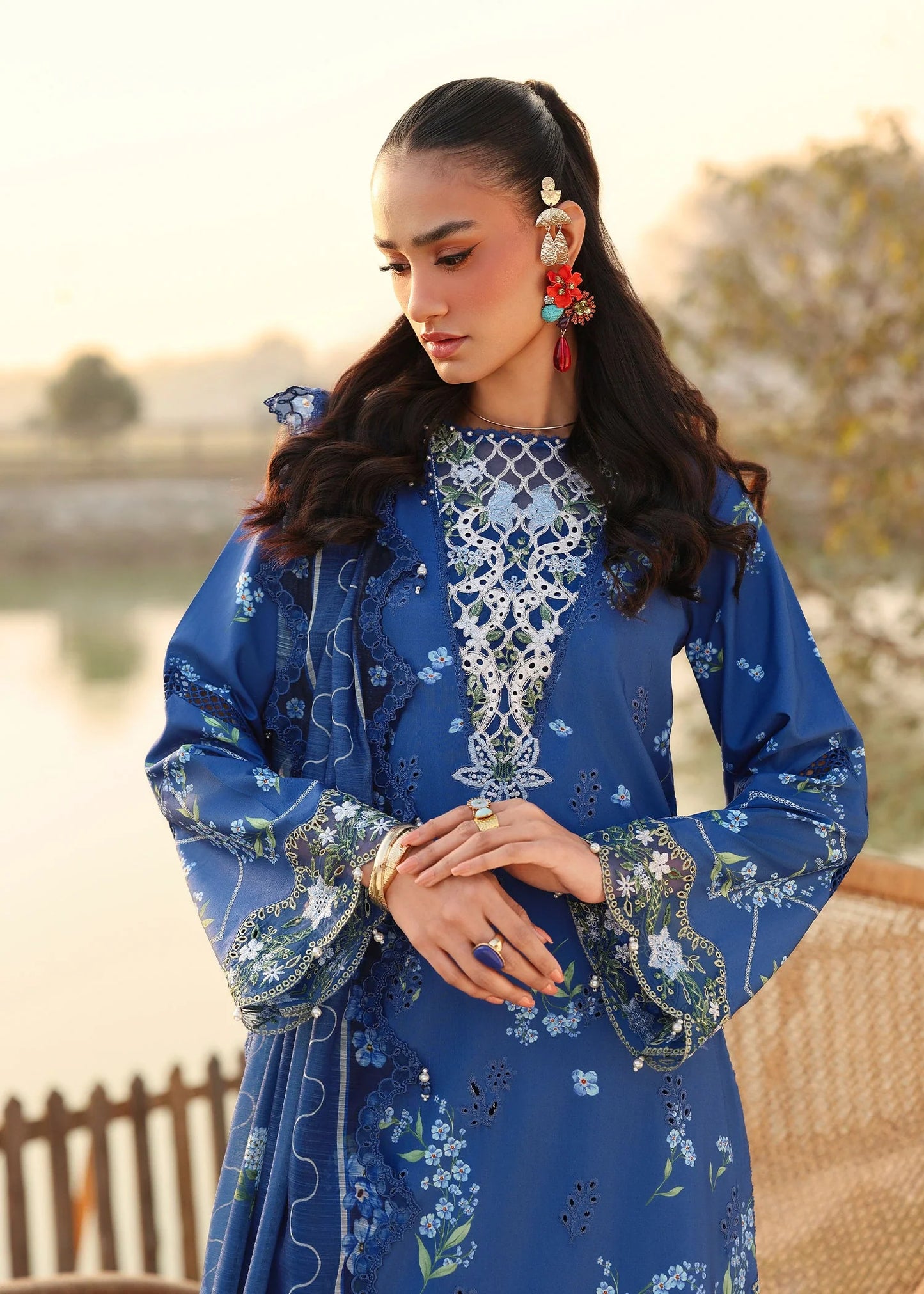 SARDINIA FESTIVE LUXURY LAWN UNSTITCHED'26| River Side