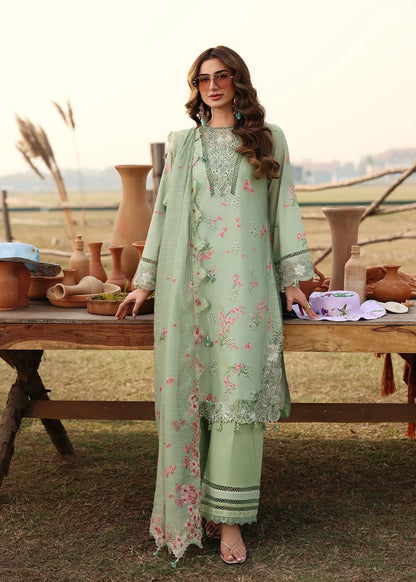 SARDINIA FESTIVE LUXURY LAWN UNSTITCHED'26| Willow