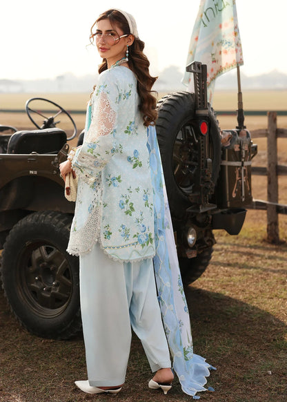 SARDINIA FESTIVE LUXURY LAWN UNSTITCHED'26| Sky Bells