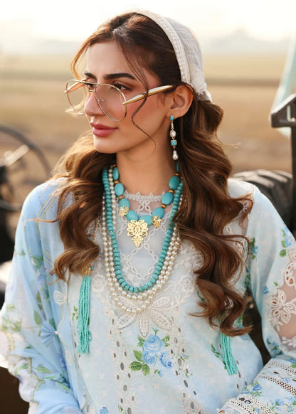 SARDINIA FESTIVE LUXURY LAWN UNSTITCHED'26| Sky Bells