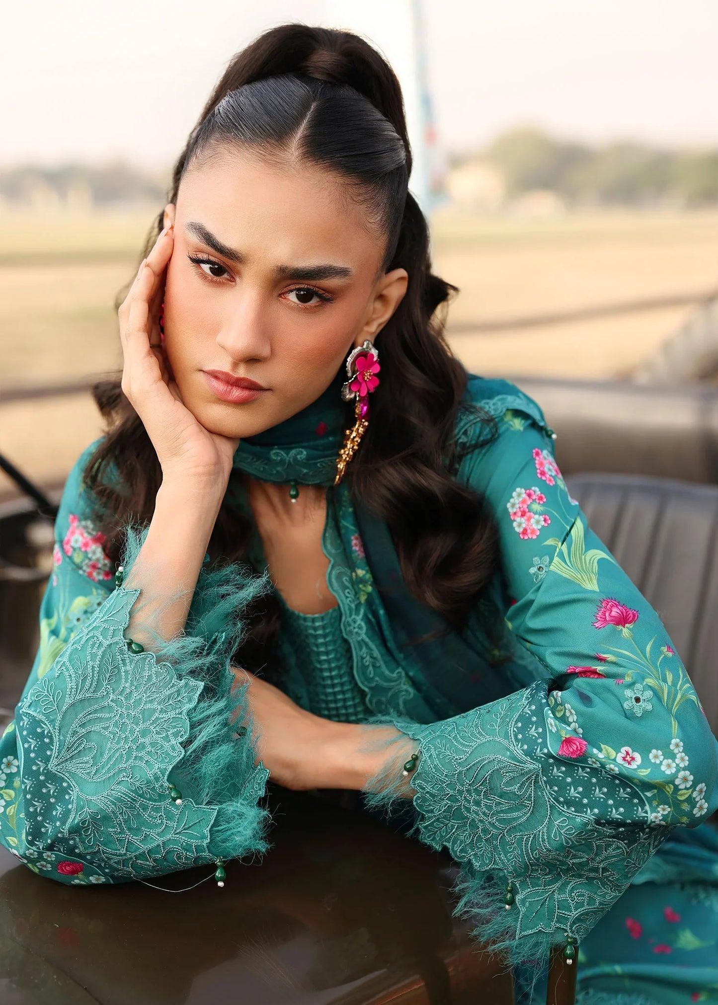 SARDINIA FESTIVE LUXURY LAWN UNSTITCHED'26| Tealwood