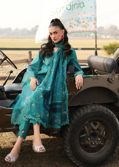 SARDINIA FESTIVE LUXURY LAWN UNSTITCHED'26| Tealwood