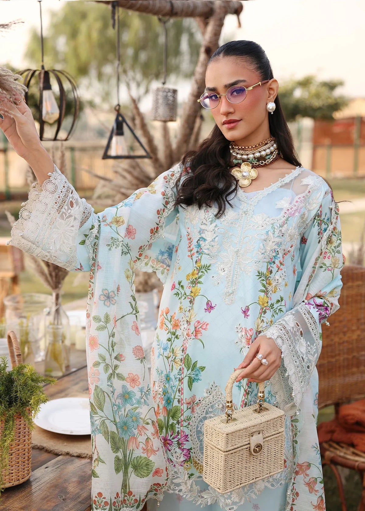 SARDINIA FESTIVE LUXURY LAWN UNSTITCHED'26| Wild Bloom