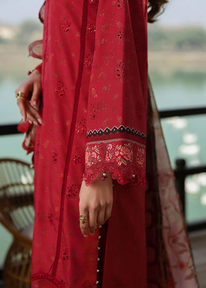 SARDINIA FESTIVE LUXURY LAWN UNSTITCHED'26| Poppy