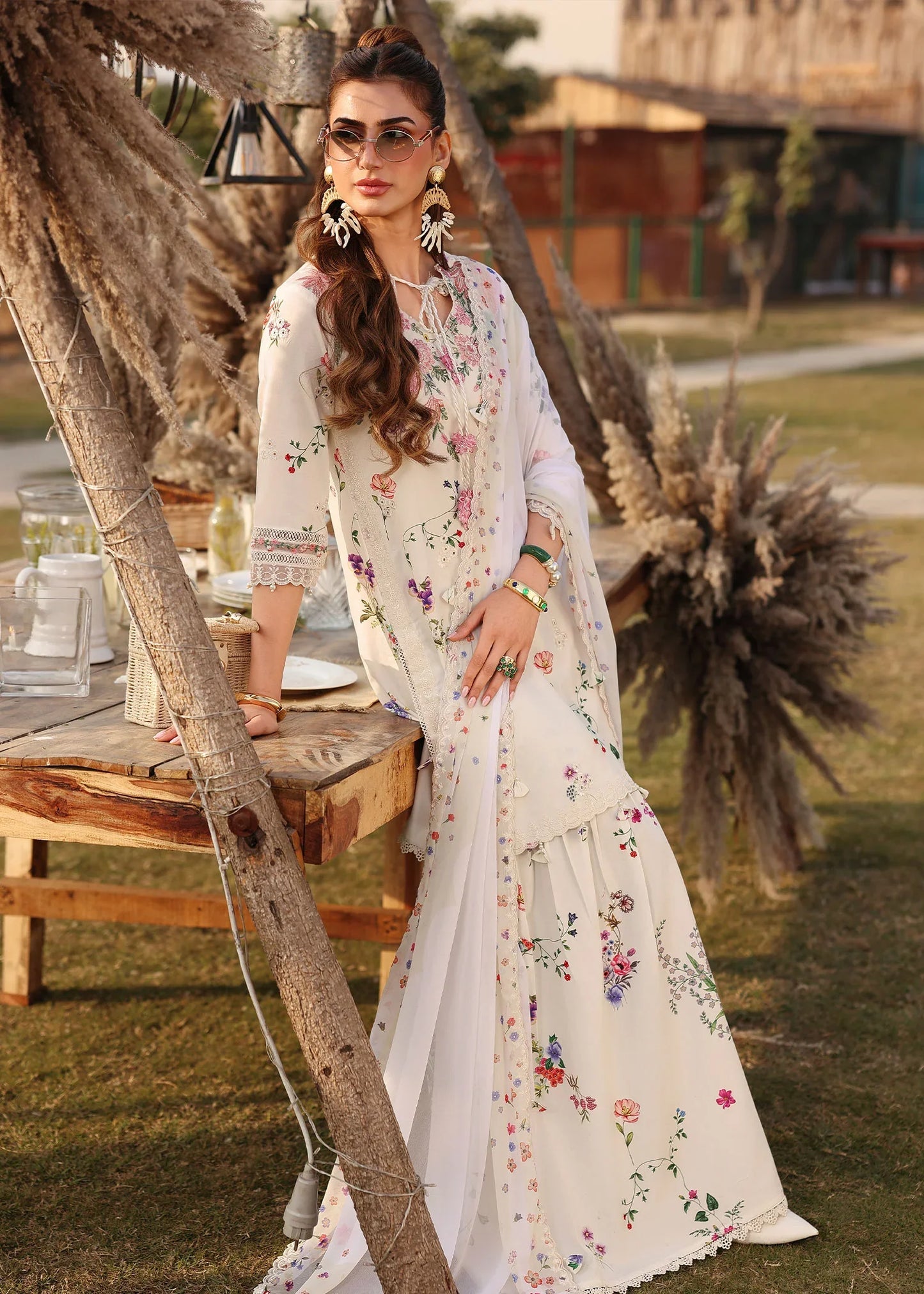 SARDINIA FESTIVE LUXURY LAWN UNSTITCHED'26| Wild Flower