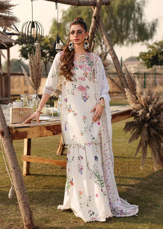 SARDINIA FESTIVE LUXURY LAWN UNSTITCHED'26| Wild Flower