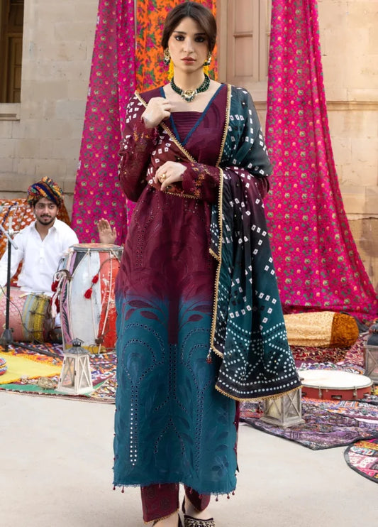 BANDHANI BY ALZOHAIB EMBROIDERED UNSTITCHED'26| D3