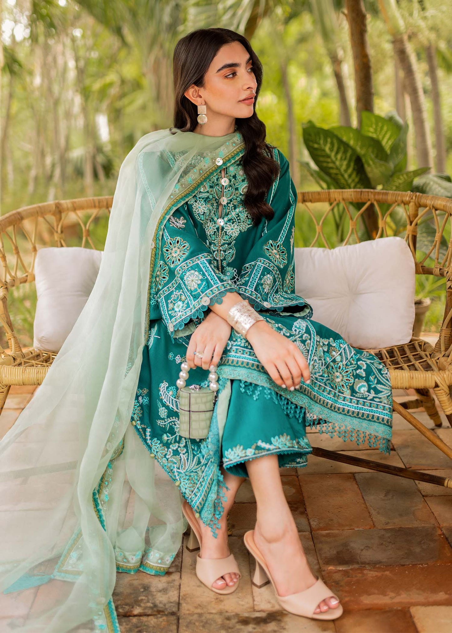 Sadaf Fawad Khan Lawn Vol 2 Collection 2024 – Faizah (A)