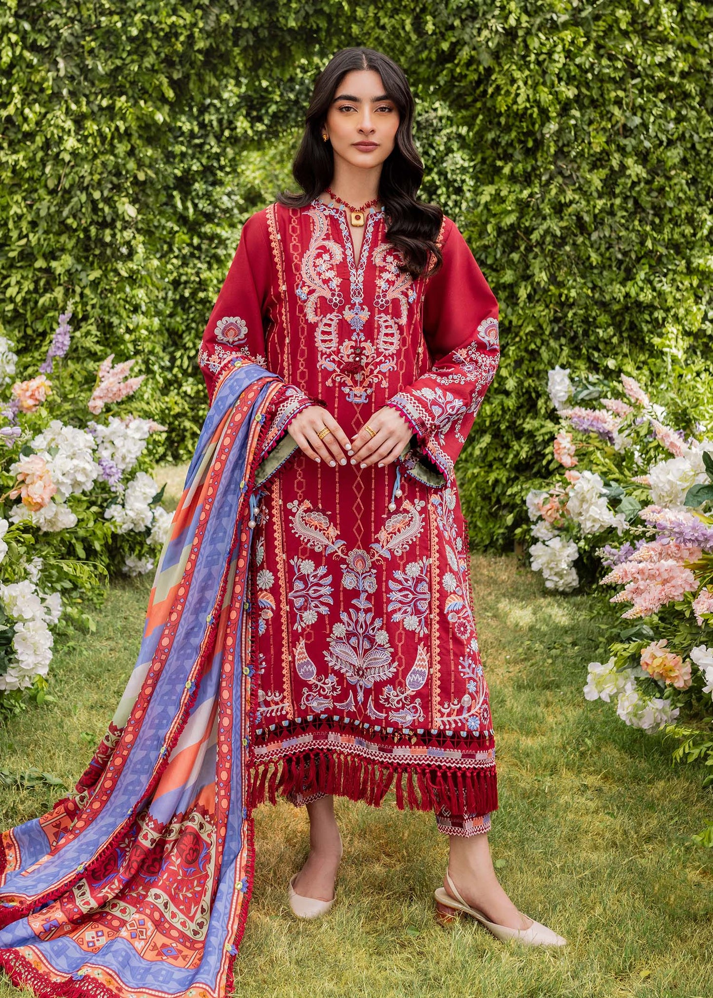 Sadaf Fawad Khan Lawn Vol 2 Collection 2024 – Suzani (B)