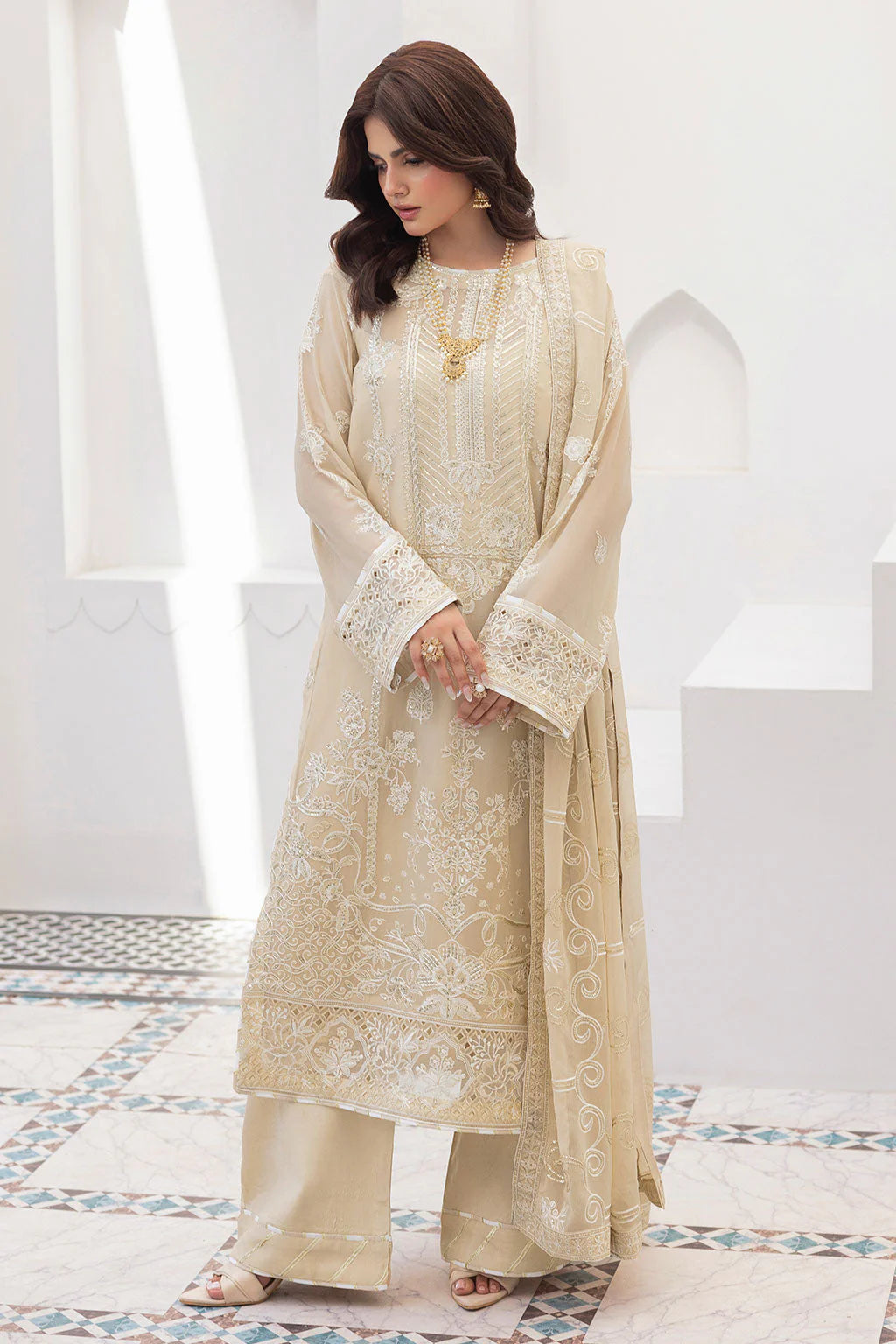 RAMSHA SONEHRI CHIFFON COLLECTION VOL 03 UNSTITCHED '26 - BB-302