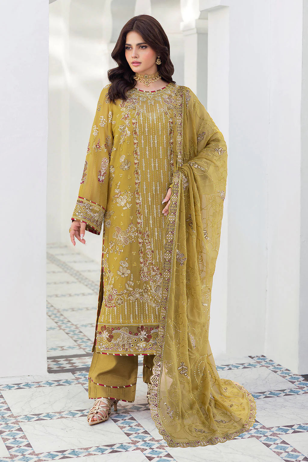 RAMSHA SONEHRI CHIFFON COLLECTION VOL 03 UNSTITCHED '26 - BB-304