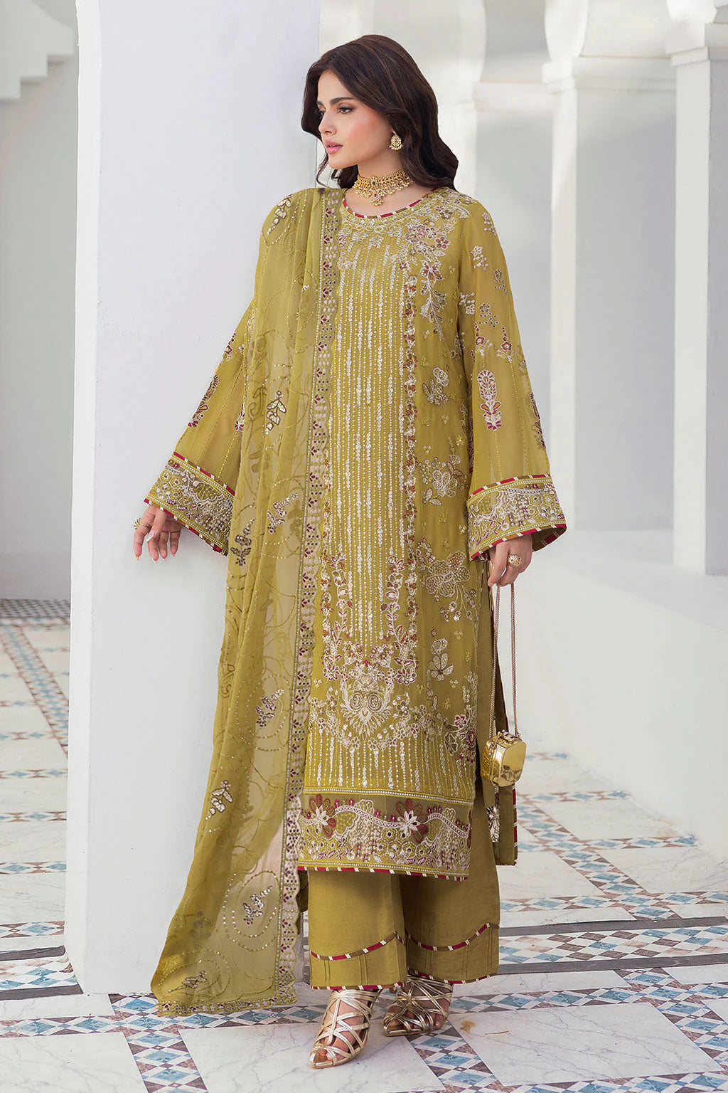 RAMSHA SONEHRI CHIFFON COLLECTION VOL 03 UNSTITCHED '26 - BB-304