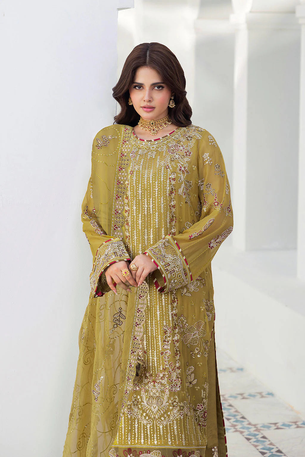 RAMSHA SONEHRI CHIFFON COLLECTION VOL 03 UNSTITCHED '26 - BB-304
