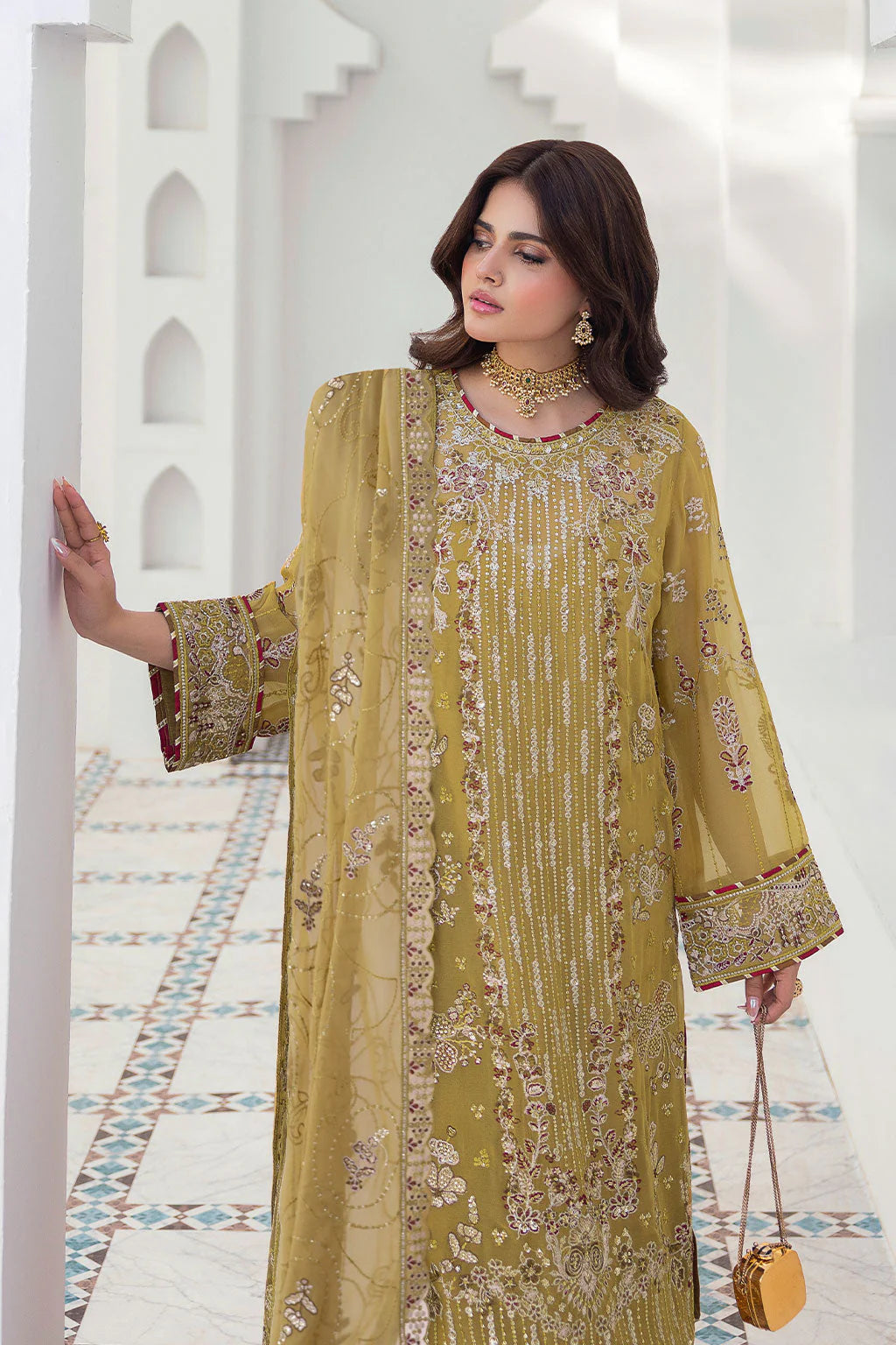 RAMSHA SONEHRI CHIFFON COLLECTION VOL 03 UNSTITCHED '26 - BB-304