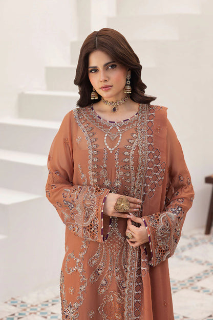RAMSHA SONEHRI CHIFFON COLLECTION VOL 03 UNSTITCHED '26 - BB-307