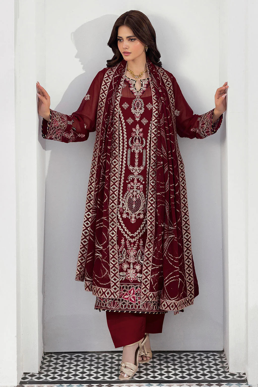 RAMSHA SONEHRI CHIFFON COLLECTION VOL 03 UNSTITCHED '26 - BB-301