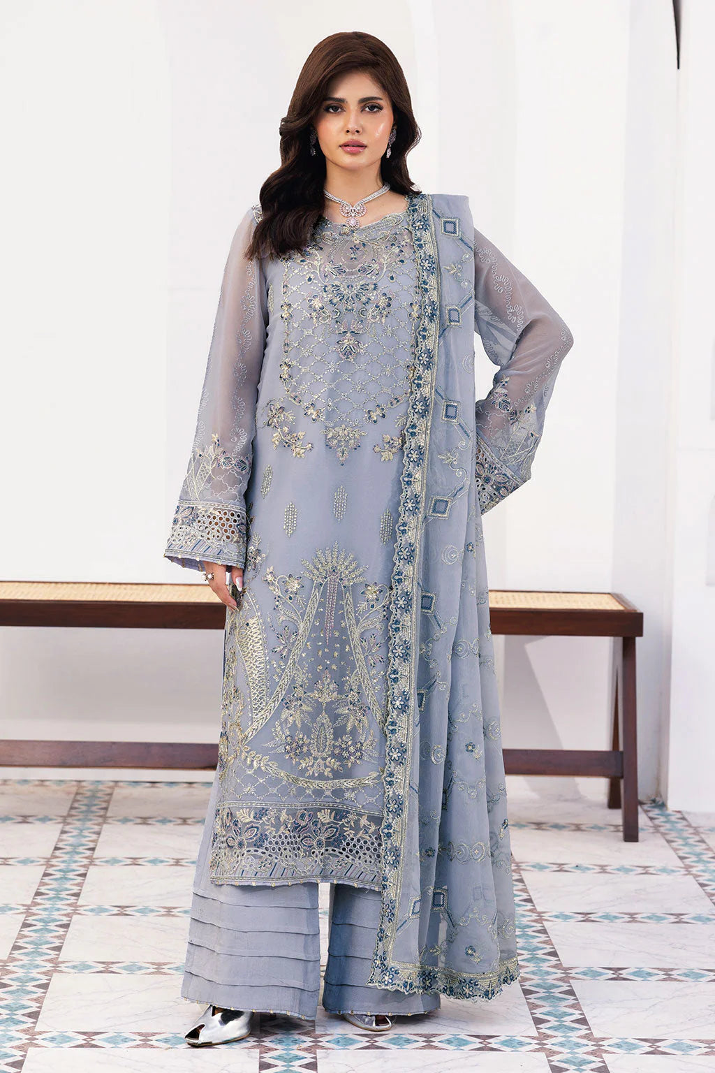 RAMSHA SONEHRI CHIFFON COLLECTION VOL 03 UNSTITCHED '26 - BB-308