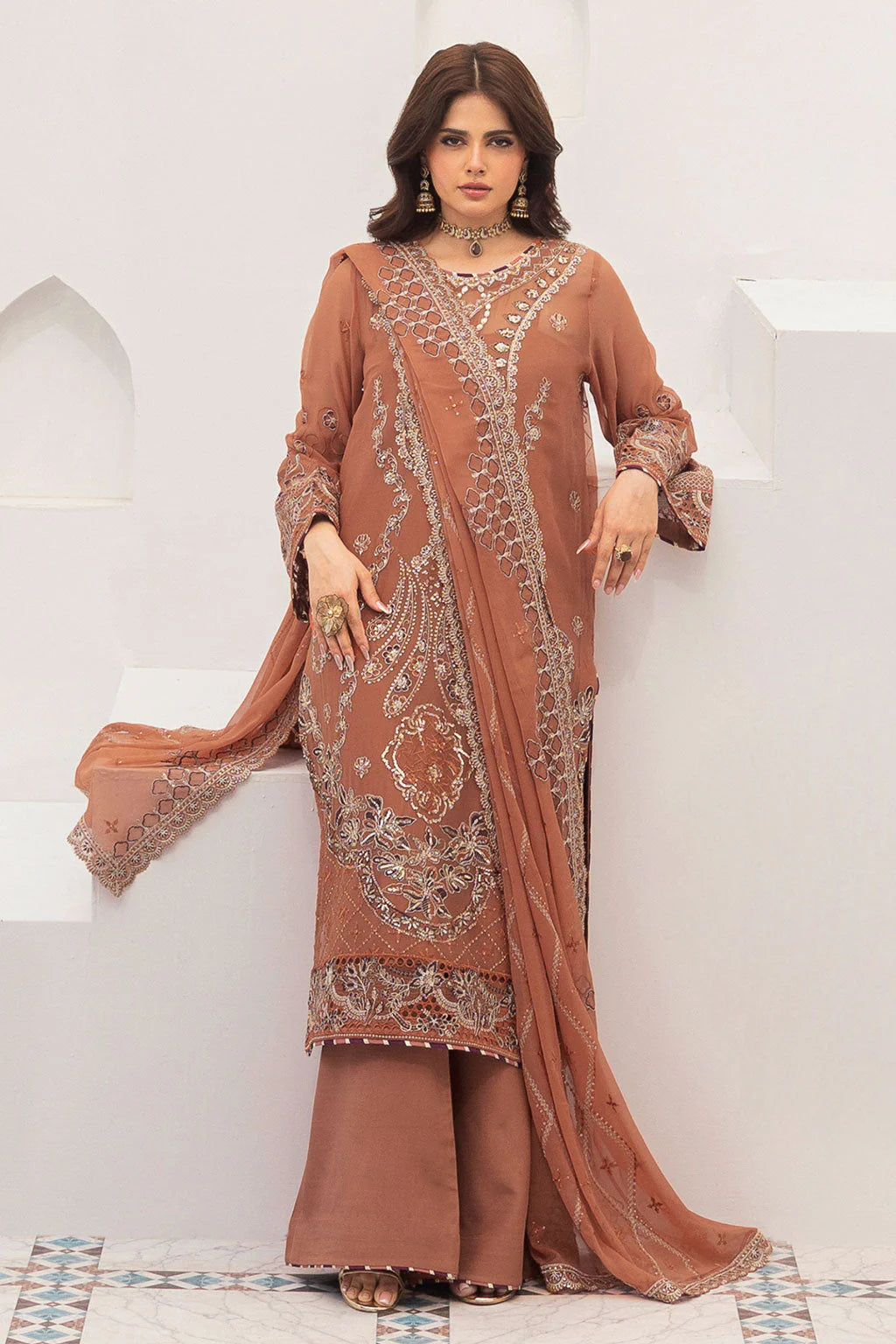 RAMSHA SONEHRI CHIFFON COLLECTION VOL 03 UNSTITCHED '26 - BB-307