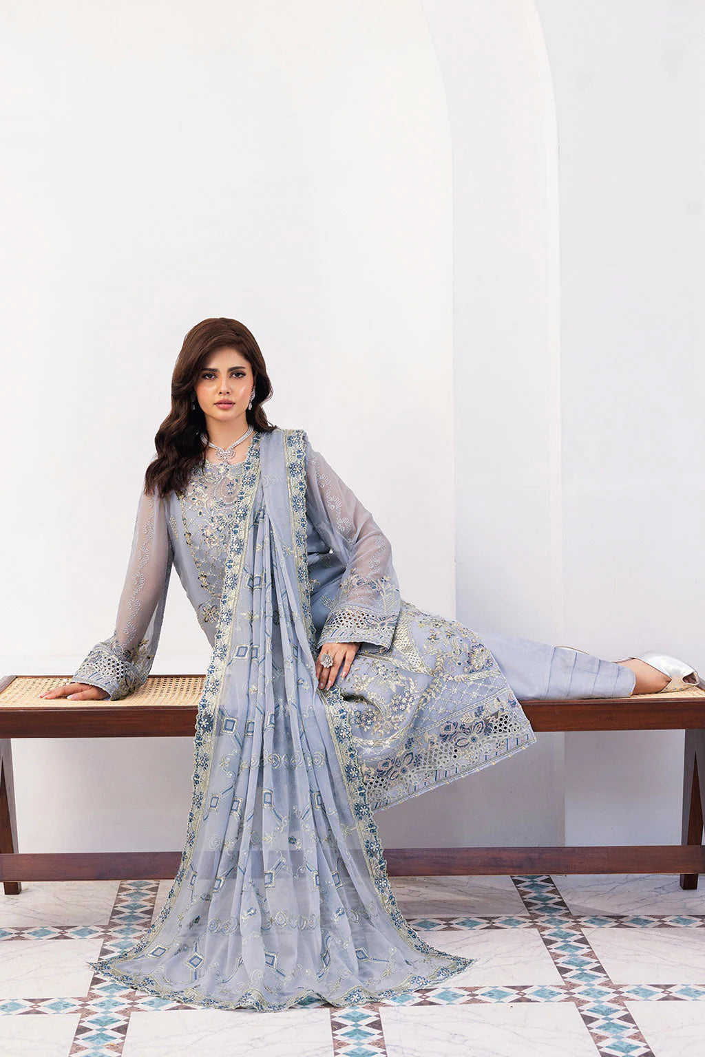 RAMSHA SONEHRI CHIFFON COLLECTION VOL 03 UNSTITCHED '26 - BB-308