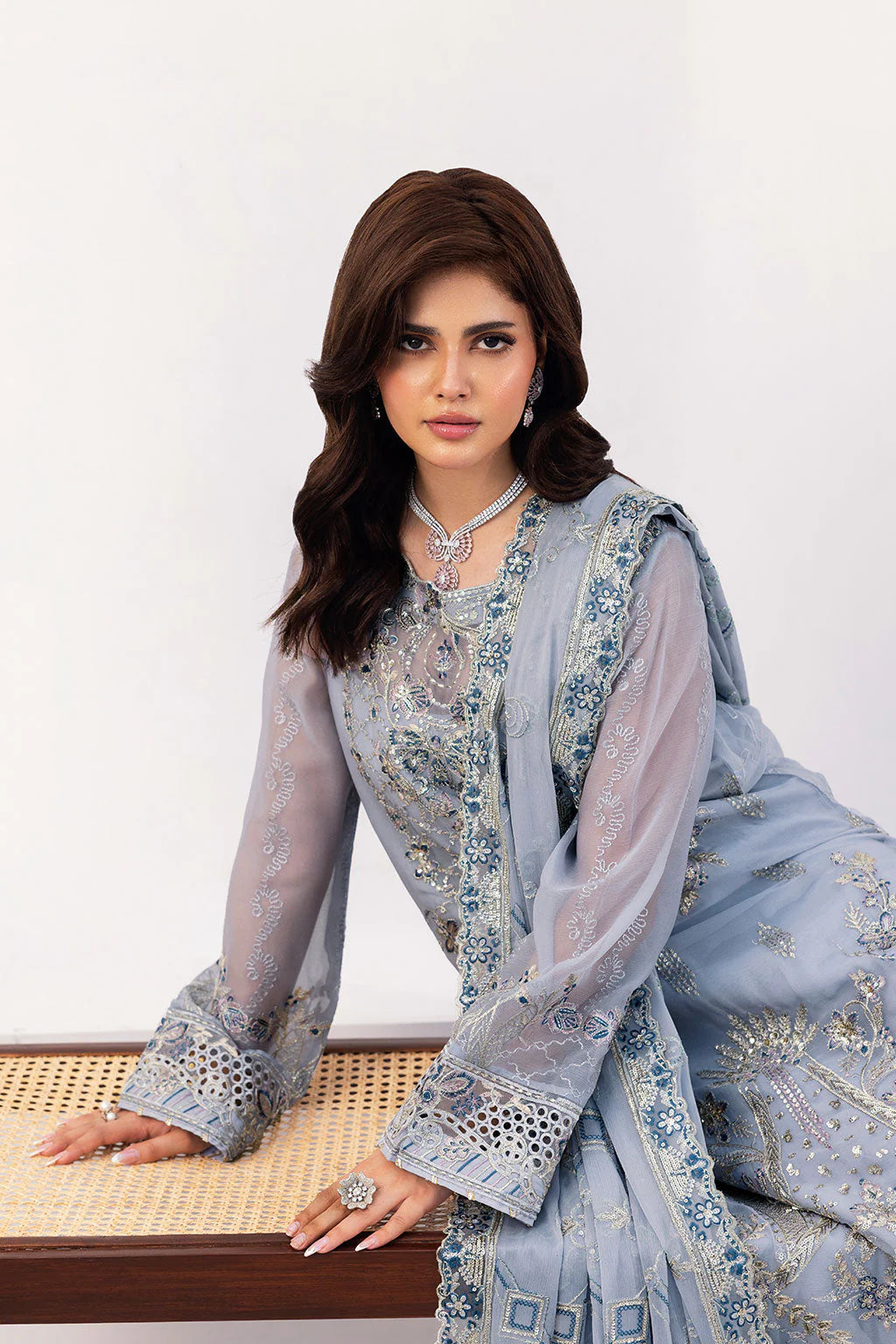 RAMSHA SONEHRI CHIFFON COLLECTION VOL 03 UNSTITCHED '26 - BB-308