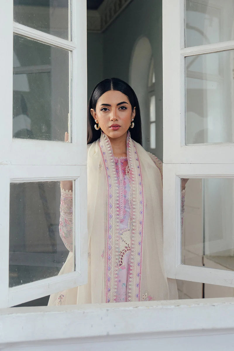 AFROZEH DAYBREAK PRINTKARI UNSTITCHED'26| SKYDUST