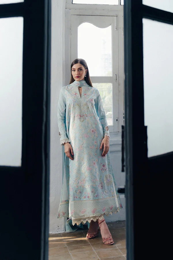 AFROZEH DAYBREAK PRINTKARI UNSTITCHED'26| DAWNFALL