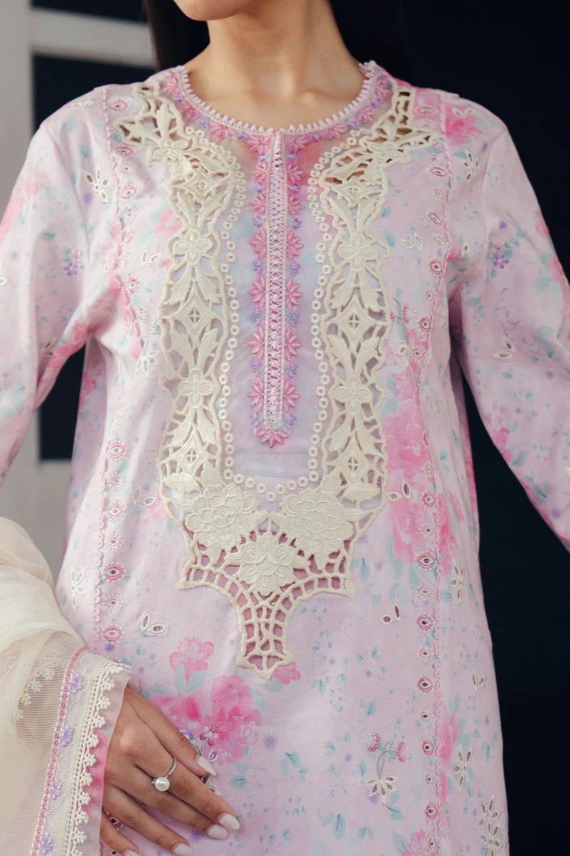 AFROZEH DAYBREAK PRINTKARI UNSTITCHED'26| SKYDUST